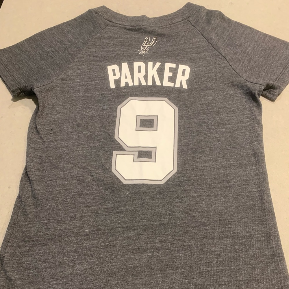 Adidas Women Tony Parker San Antonio Spurs Jersey #9 NBA Dark Grey. Size Small.